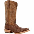 Durango Men's PRCA Collection Full-Quill Ostrich Western Boot, KANGO TOBACCO/RUST, B, Size 8.5 DDB0463